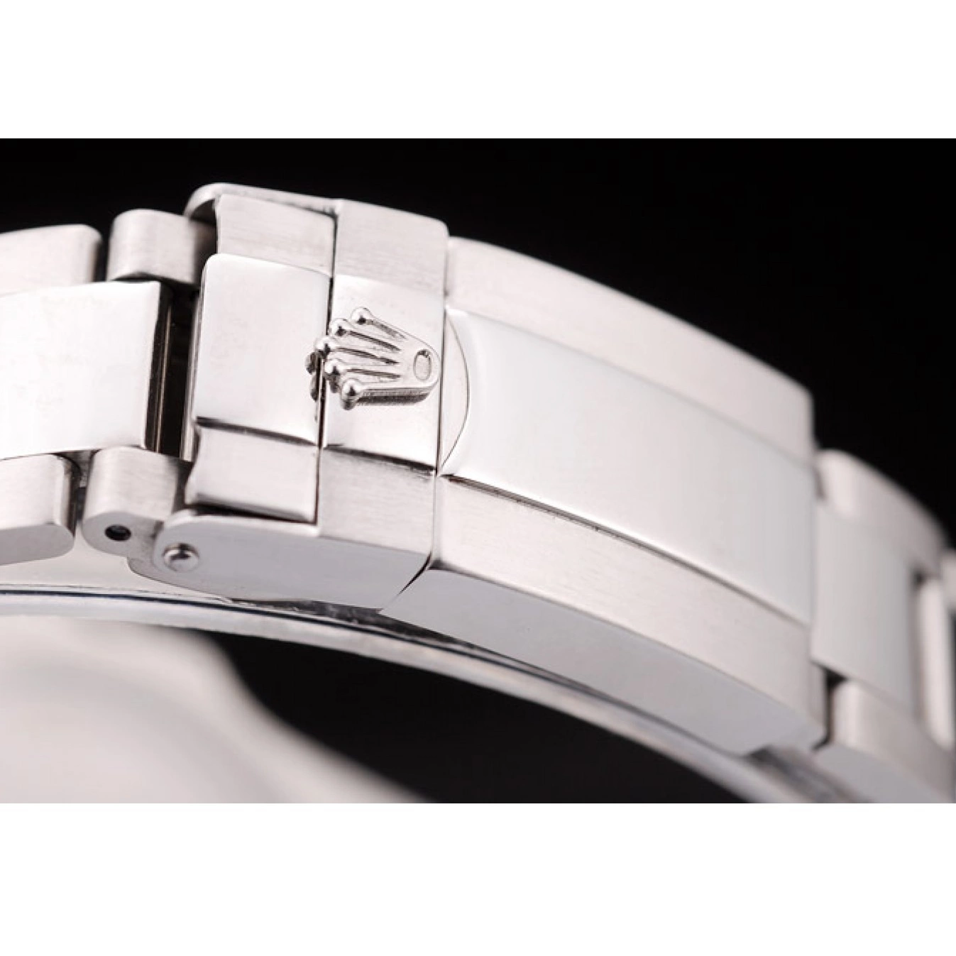 Aaa replica watch Rolex White Stainless Bezel Dial Steel Explorer 0819